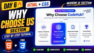 Build Why Choose Us Section with HTML & CSS | Responsive Website Tutorial | Day 6