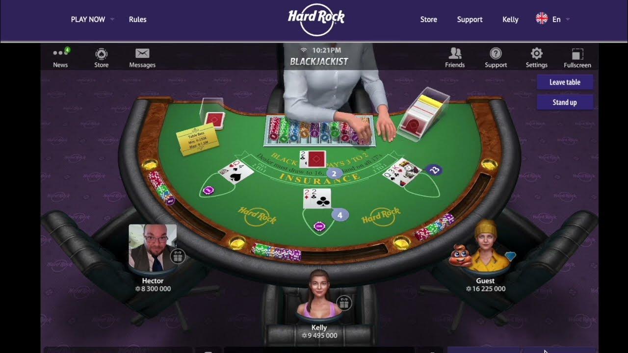 HAVE YOU SEEN THE NEW HARD ROCK BLACKJACK SOCIAL APP? #sponsored - YouTube