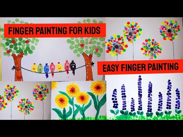 Finger painting for young children