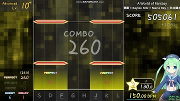 [Linear Beat!!] A World of Fantasy (Advanced Lv.10.7) | All Perfect (SSS Rank) / Chart Play