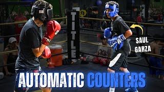 NO TELEGRAPH! Amateur Boxer Counters on REFLEX in Sparring!