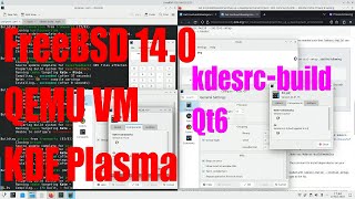 Install FreeBSD 14.0 in QEMU VM with KDE Plasma tutorial kdesrc-build Qt6 - November 2023 - 3dbb0872 screenshot 5