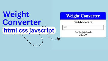 ⚖️ Weight Converter with JavaScript | HTML, CSS & JS Tutorial | Step-by-Step Guide 🚀