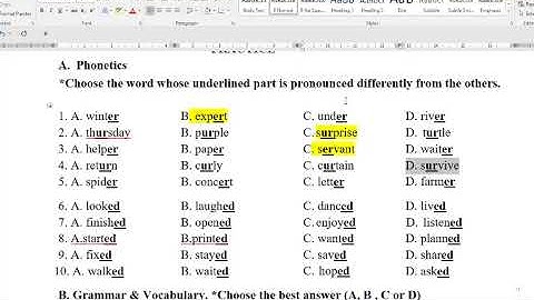 OVERZICHT VAN HET MID-TERM 1 EXAMEN VOOR ENGELS 7 GLOBAAL SUCCES (DEEL 1) 2025-2026
