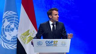 Discours d'Emmanuel Macron - COP27