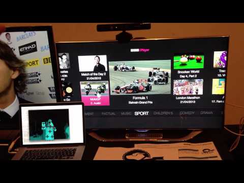 Gesture controlled smart TV using Xbox Kinect