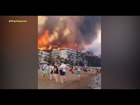 Εφιαλτικές στιγμές από τις πυρκαγιές στην Τουρκία. Εκκενώθηκαν δεκάδες χωριά