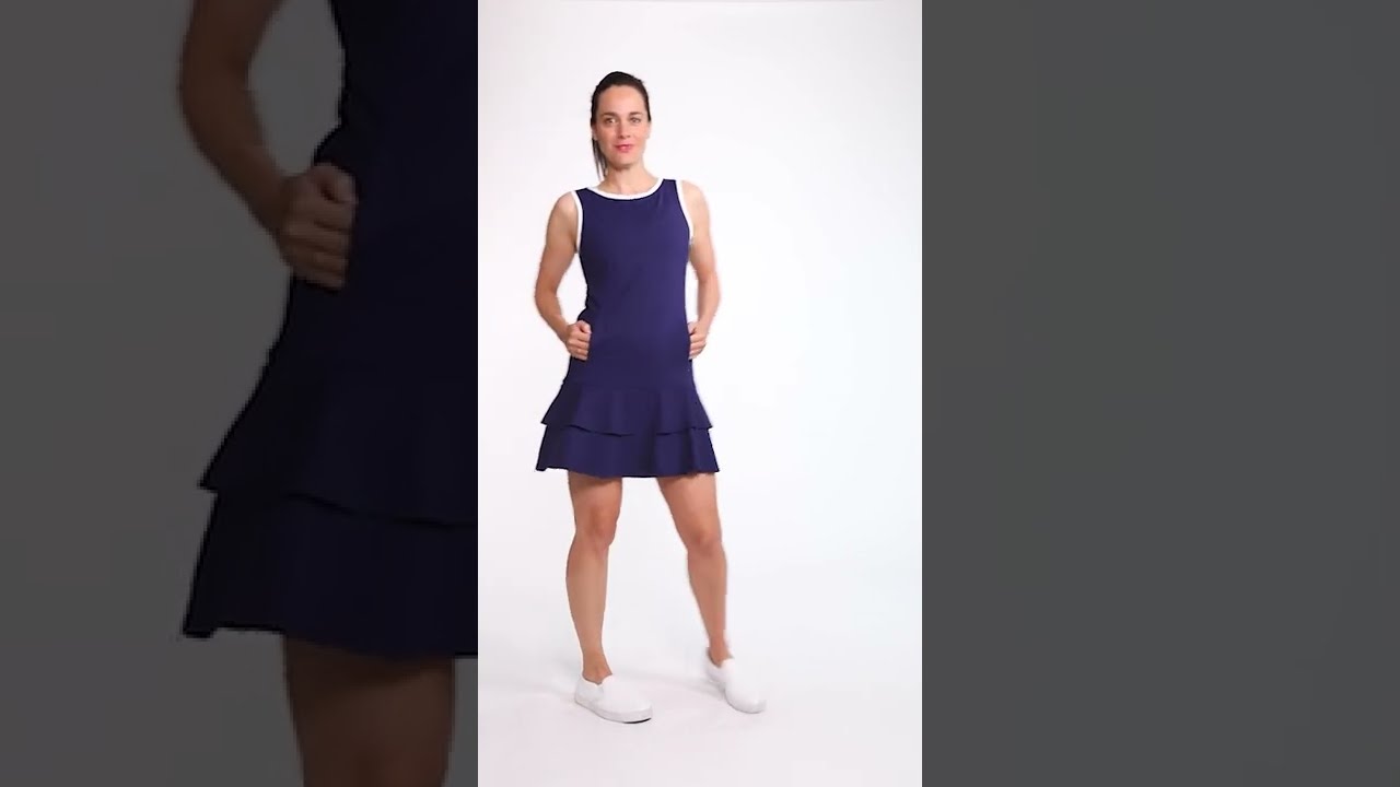 On In Two Sleeveless Golf Dress - Navy Blue