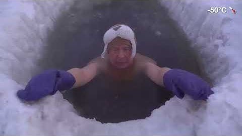 The Yakutian Morning Routine: Ice Bath (-50°C/-58°F)