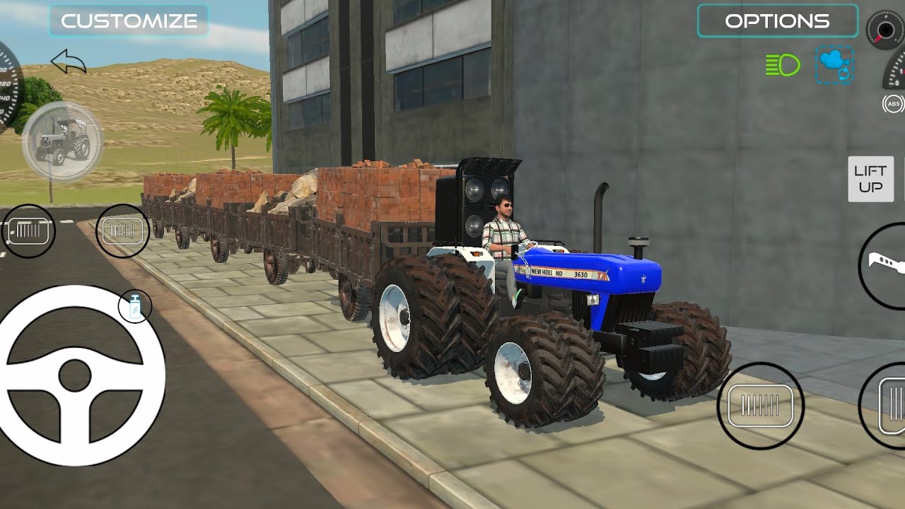 New holland 4X4 # game video # trolley loading 😎💫🆒