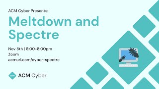 Meltdown and Spectre | Fall 2021