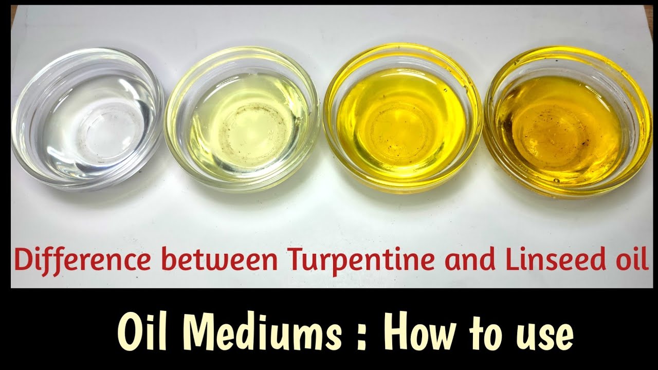 How and why we use Turpentine and Linseed oil in painting