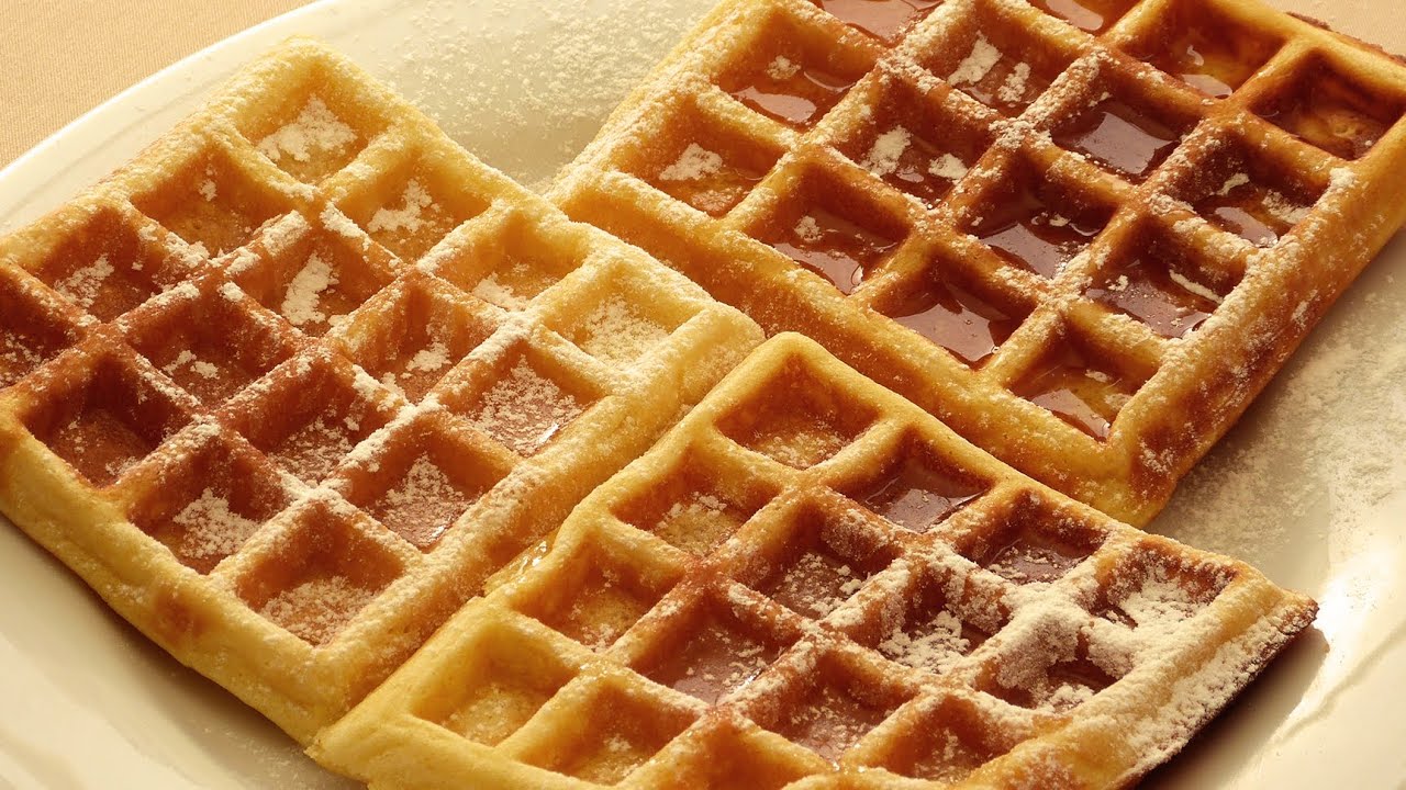 Homemade Waffle Recipe Youtube