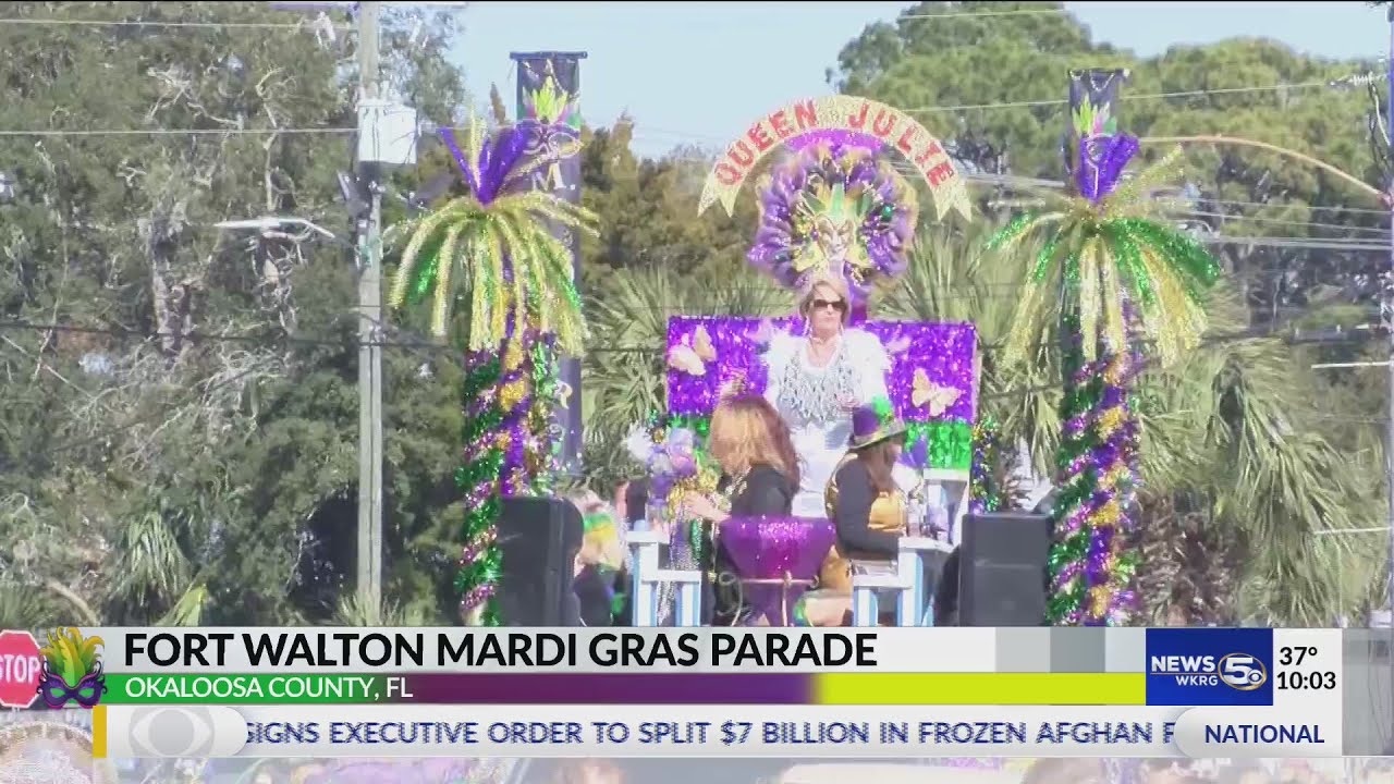 Watch the Fort Walton Beach Mardi Gras parade YouTube