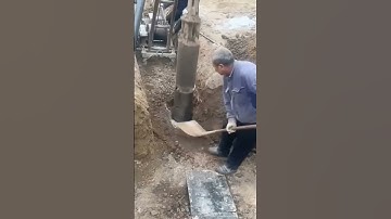 Well soil extraction process-Good tools and machinary make work easy.