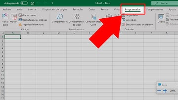 Como habilitar la pestaña programador o desarrollador en Excel