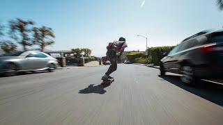 Scary 50 Mph Longboarding Down Busy Street