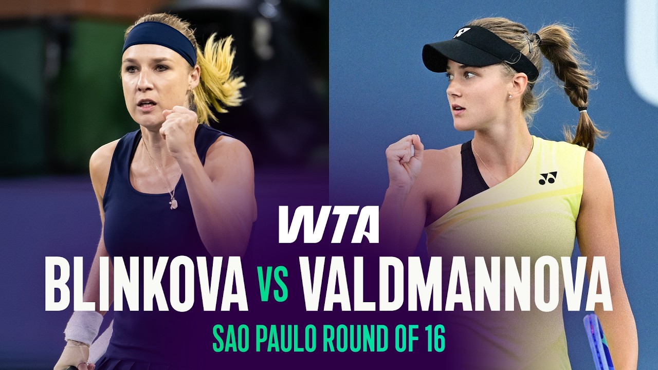 Anna Blinkova vs. Vendula Valdmannova | 2026 Sao Paulo Round of 16 | WTA Match Highlights