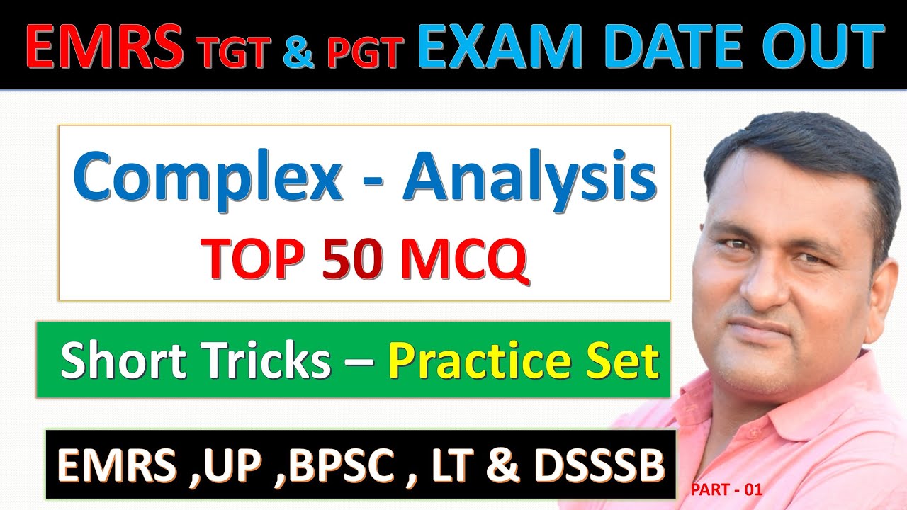 COMPLEX ANALYSIS || COMLEX NUMBER || PRACTICE SET PART 01 || TOP 50 MCQ ...