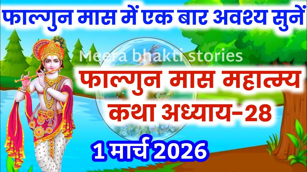 फाल्गुन मास कथा - अध्याय 28 || falgun Maas Ki Katha Day28 | falgun mahatmya adhyay 28