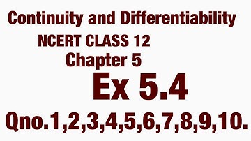 Continuity and Differentiability||class 12 NCERT chapter 5||Ex.5.4..sol..