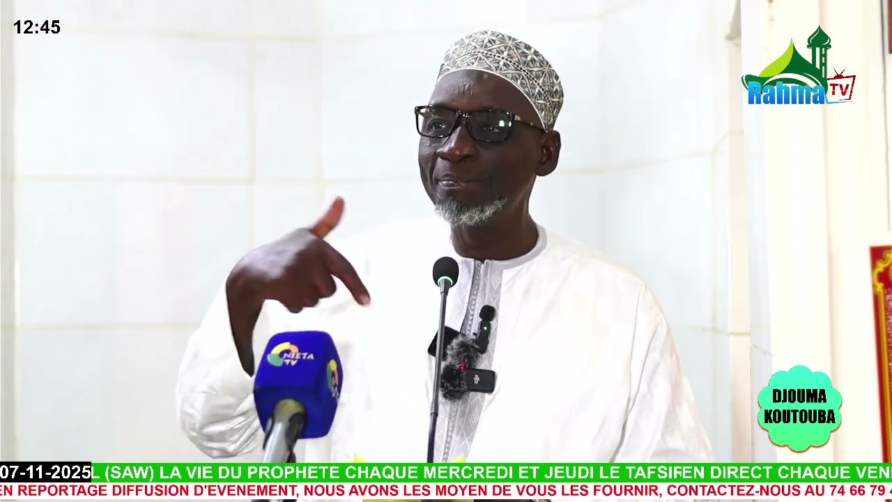 Sermon du vendredi du 07-11-2025