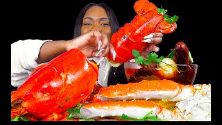 GIANT LOBSTER MUKBANG | KING CRAB SEAFOOD BOIL MUKBANG | EATING SHOW | ASMR