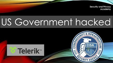 US Government agency hacked using Telerik and Microsoft IIS