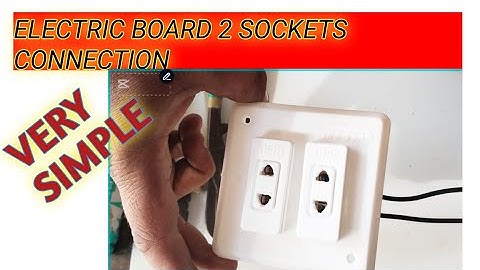 Electric board 2 SOCKETS CONNECTION very simple