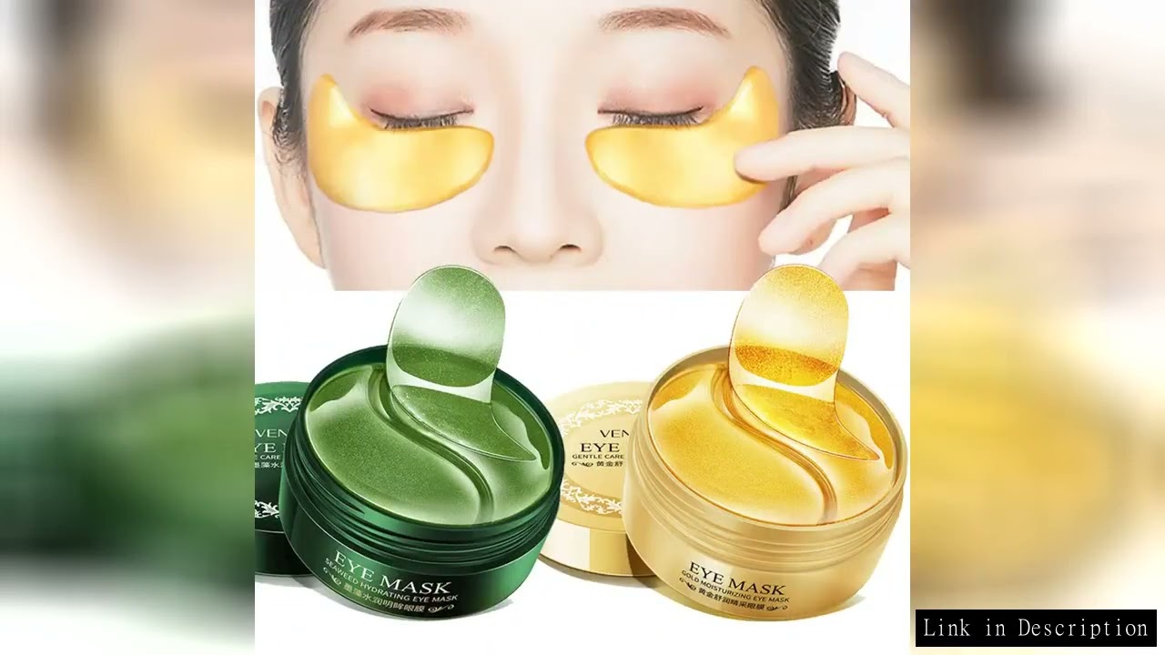 120pcs/2box Seaweed 24K Golden Collagen Eye Mask Anti Dark Circles Eye Bag Remover Moisturizing Anti