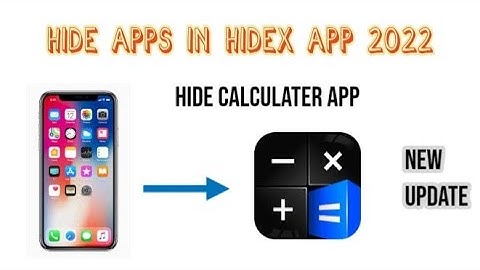 how to hide apps in hidex app 2022 new/ hide apps in hidex 2022 / hide calculater calculater app