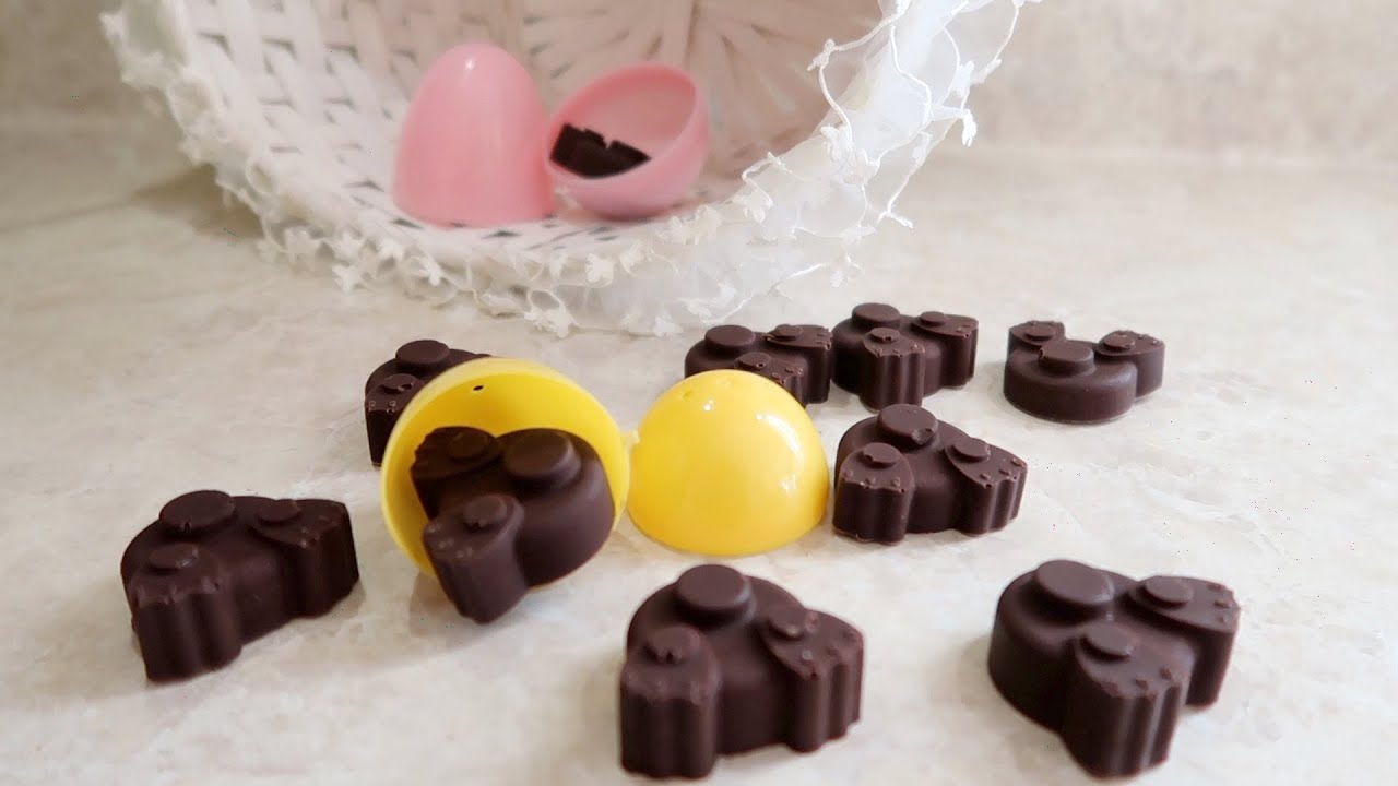 How to make vegan chocolate candy (easter candy) | How to make plant based chocolate candies recipe