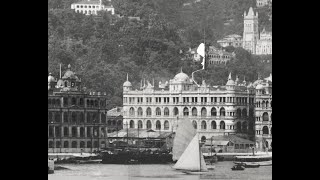1909 Panorama of Hong Kong Island from the harbour