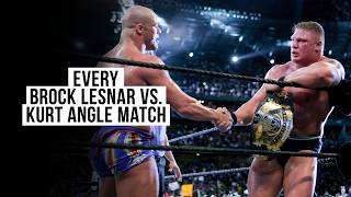 Every Brock Lesnar vs. Kurt Angle Match