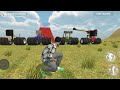 4 Tractor vs Roller 😱 Kaun Niklega Beech Se?😲😲 #tractor #gaming #kelvin 