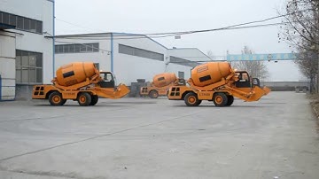 CHina ADDFORCE mobile self loading concrete mixer dancing四台200M