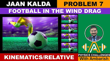 JAAN KALDA| KINEMATICS| PROBLEM 7| FOOTBALL IN THE WIND [JEE ADVANCED] [OLYMPIADS] [KVPY] [IOQP]