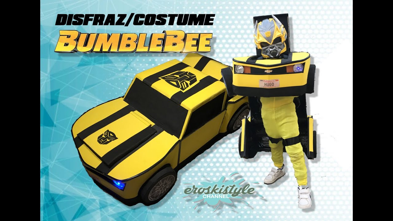 ficción Resplandor hará Costume/Disfraz Transformers Bumblebbee - YouTube