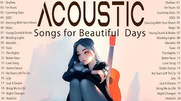 Popular English Songs 2025 🎧 Acoustic Songs With Lyrics for Beautiful Romantic Days