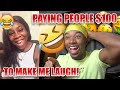 Paying People $100 If They Can Make Me Smile or Laugh Challenge