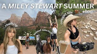 a miley stewart SUMMER vlog🤎🐎 || utah roadtrip, hiking, cowgirl outfit, adventuring, & night routine