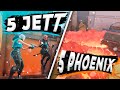 Valorant: 5 Jett vs 5 Phoenix - Кто победит?