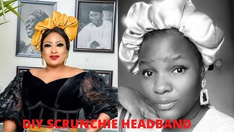 HOW TO MAKE A STATEMENT HEADBAND/DIY SCRUNCHIE HEADBAND