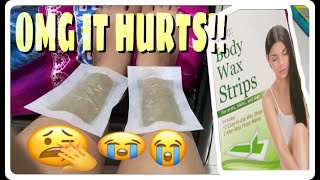 waxing for the first time using glam wax strip..