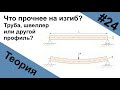 Что прочнее на изгиб? Труба, швеллер или другой профиль? Рейтинг профилей...