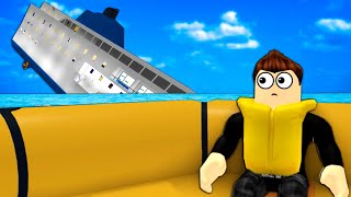 SURVIVING A SINKING CRUISE SHIP!  Roblox Sinking Ship Gameplay