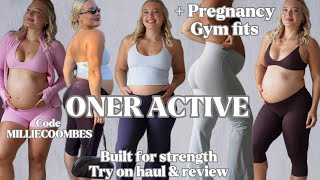 ONER ACTIVE Built for strength Try on haul review Pregnancy gym outfits code MILLIECOOMBES