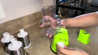 Review On The Cambom Rotary Cheese Grater With Hand Crank