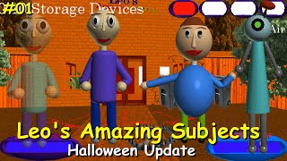 Leos Amazing Subjects: Episode 1 (Halloween Update) Part 1 - Baldis Basics Mod
