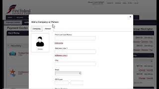 Bill Pay - Add a Person